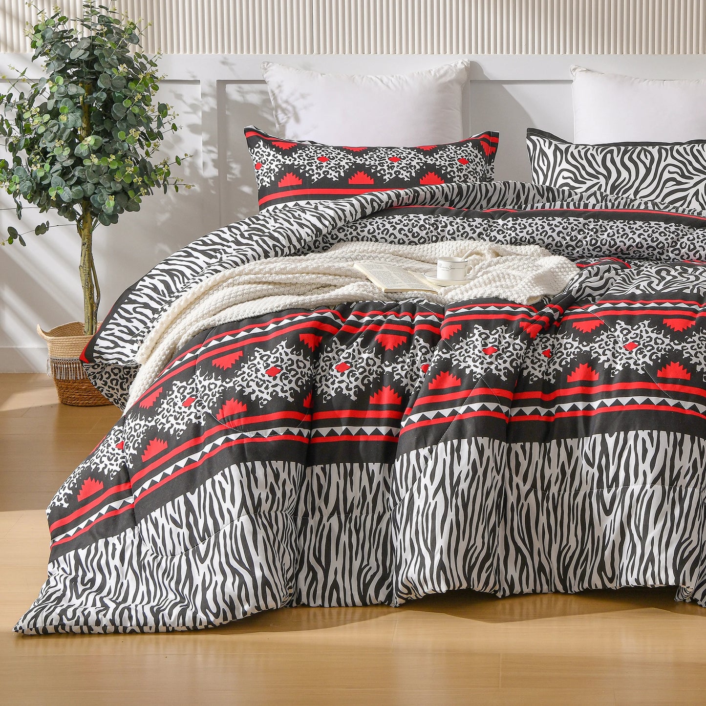 Breathable Quilted Style 3 Pieces Comforter Set