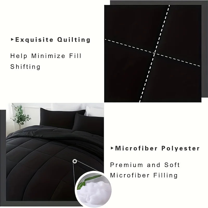 Soft Breathable All Seasons Bedding with 2/3 pcs,1 Comforter