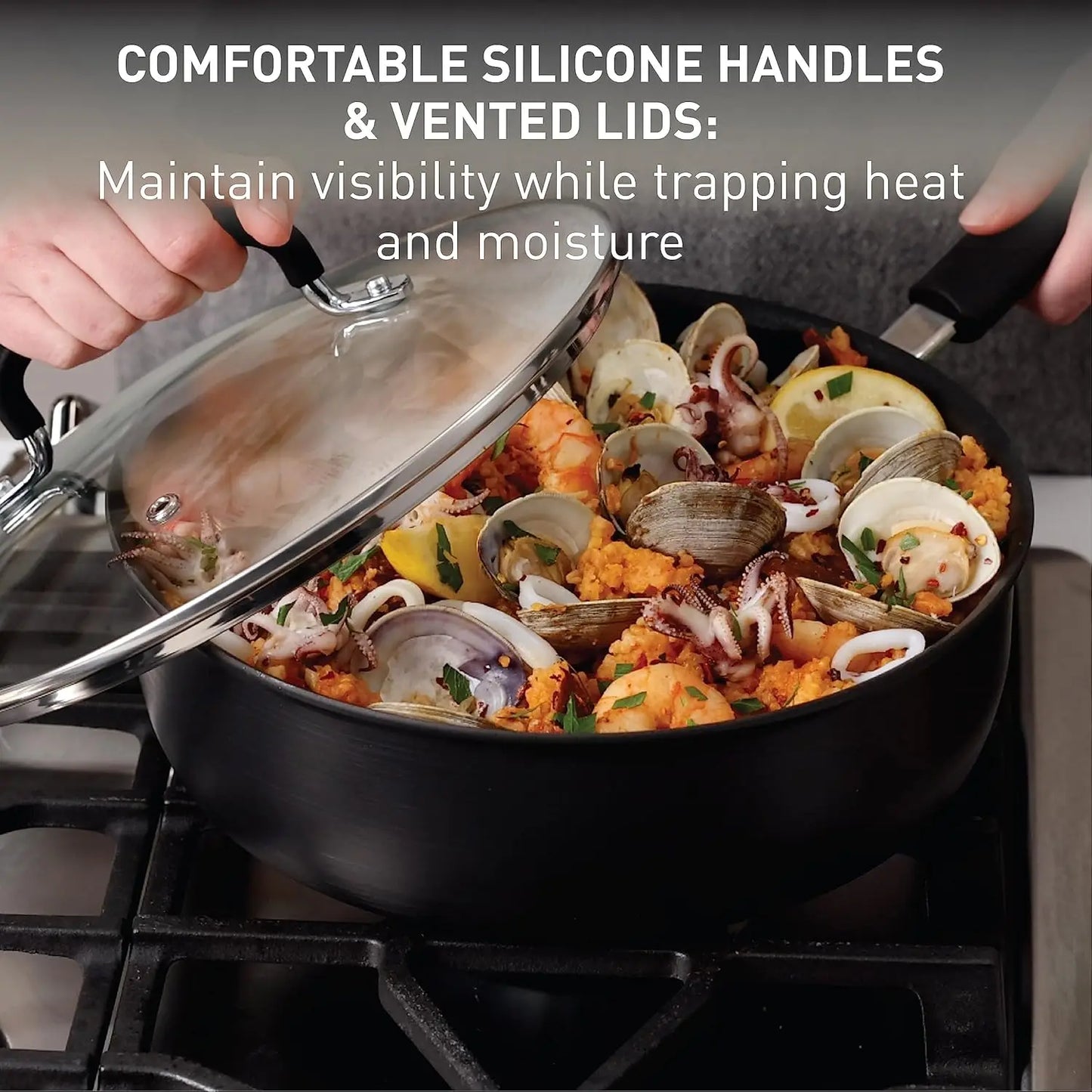17 Piece Ultimate Hard Anodized Nonstick Cookware Set
