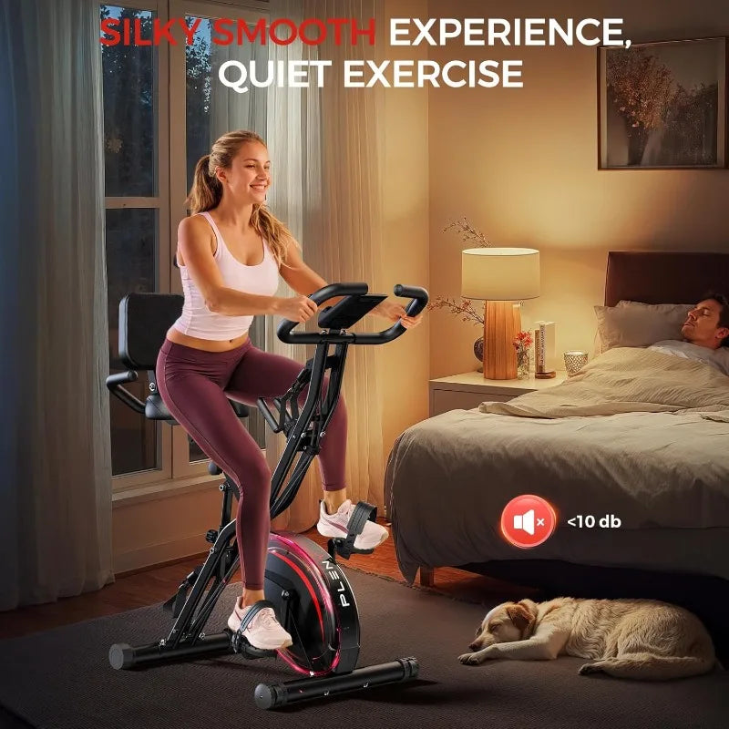 5 IN 1 Stationary Bike 6.6 LBS Flywheel Exercise Bike