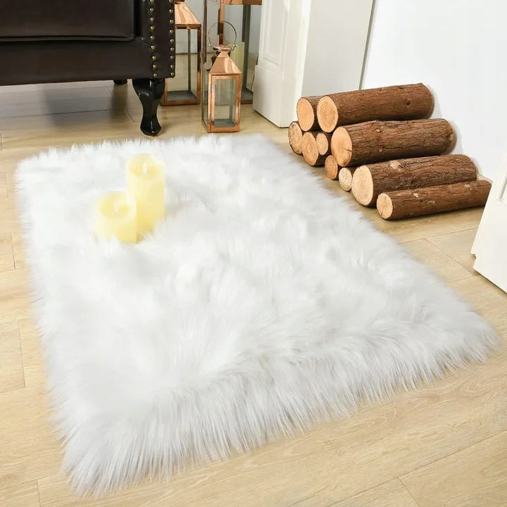 Thicken dense Faux Fur Rug decoration carpets for living room rugs long plush carpet for Bedroom home decor floor mats