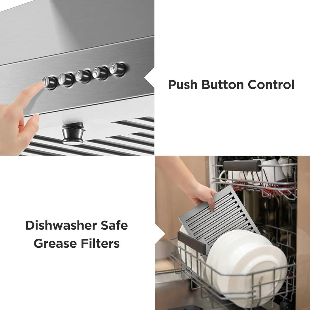 30-inch, Wall Mount Ducted/Ductless Convertible Duct