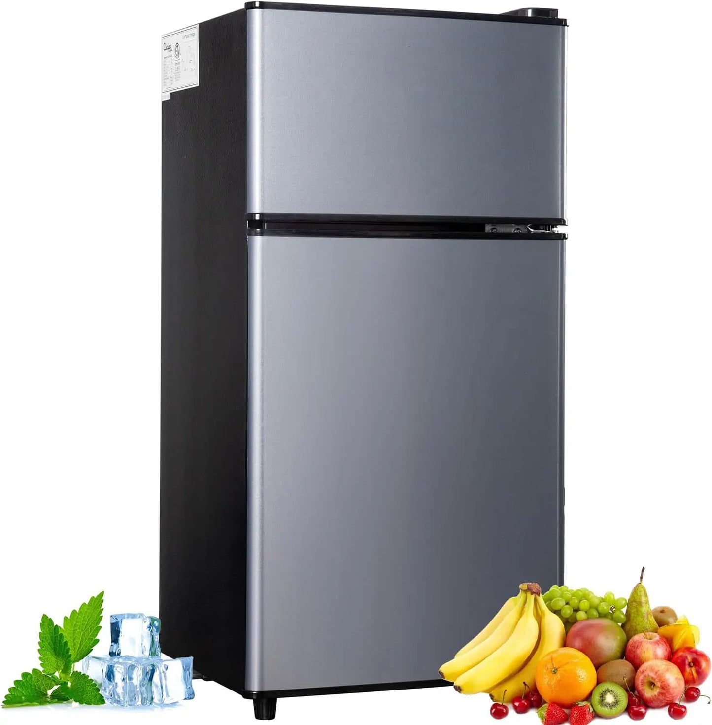 2.9 Cu.Ft Mini Fridge with Freezer, Low Noise.