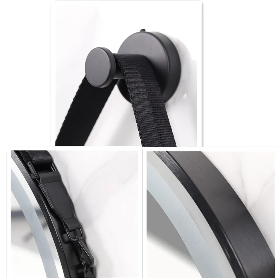 Bathroom Dimmable Fogless Mirror with Detachable Rope
