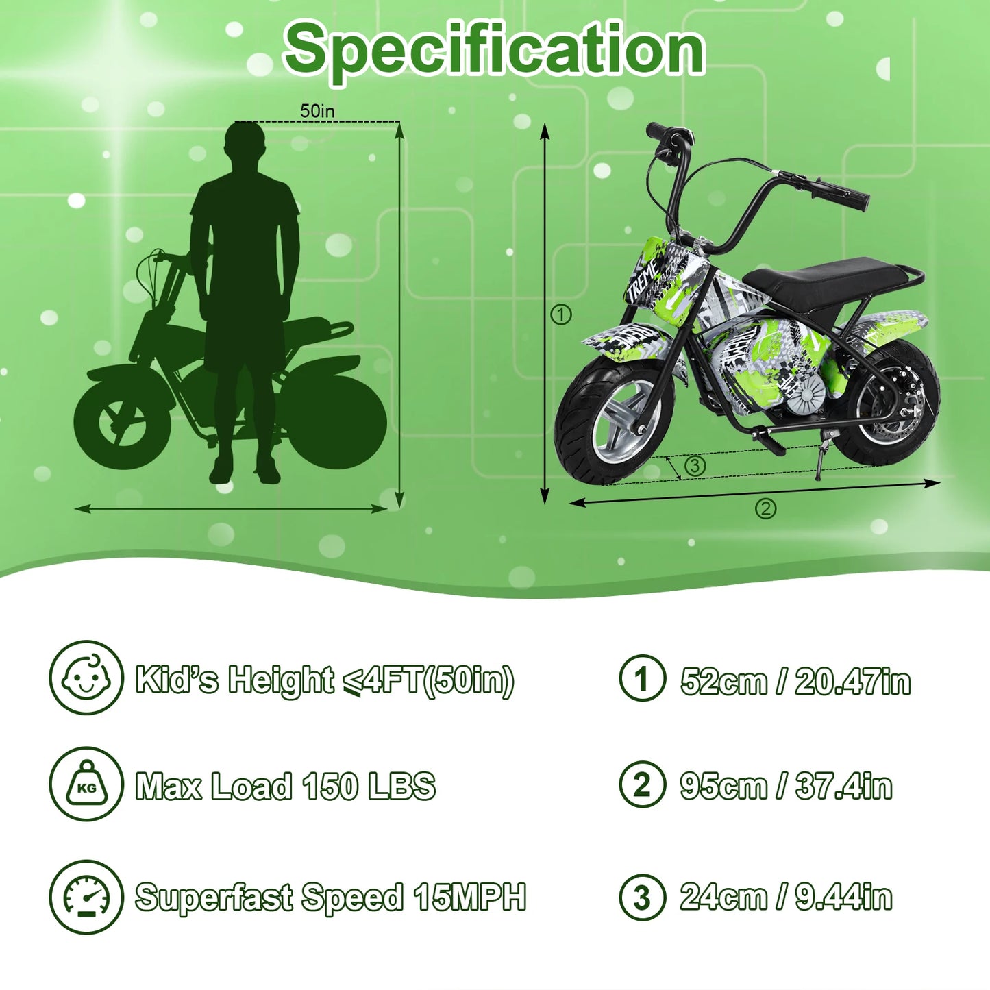24V Kids Electric Motocross Powerful Motorcycle for Kids