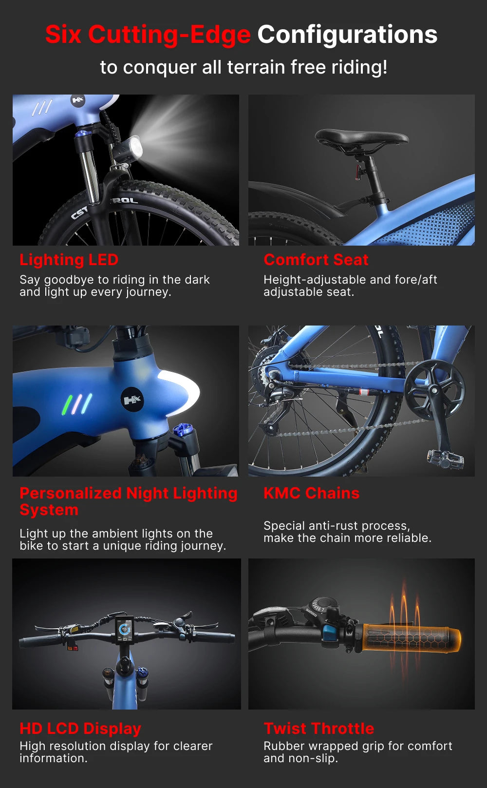 HX Q5 2000W 27.5-inch Electric Mountain Bike