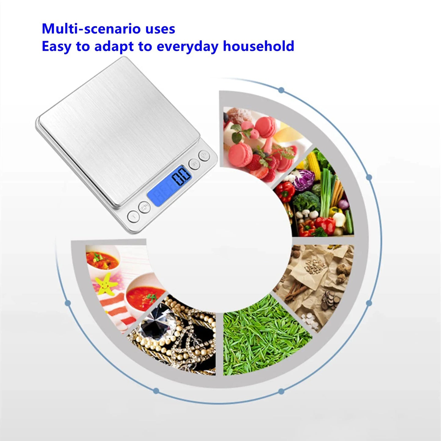 Digital Kitchen Scale 3000g Food Scales Digital Weight Gram and Oz