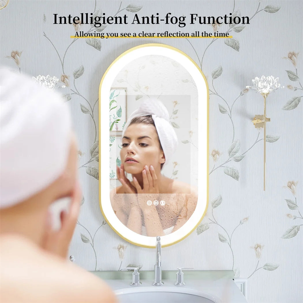 Luxury Oval Led Illuminated Bathroom Mirror