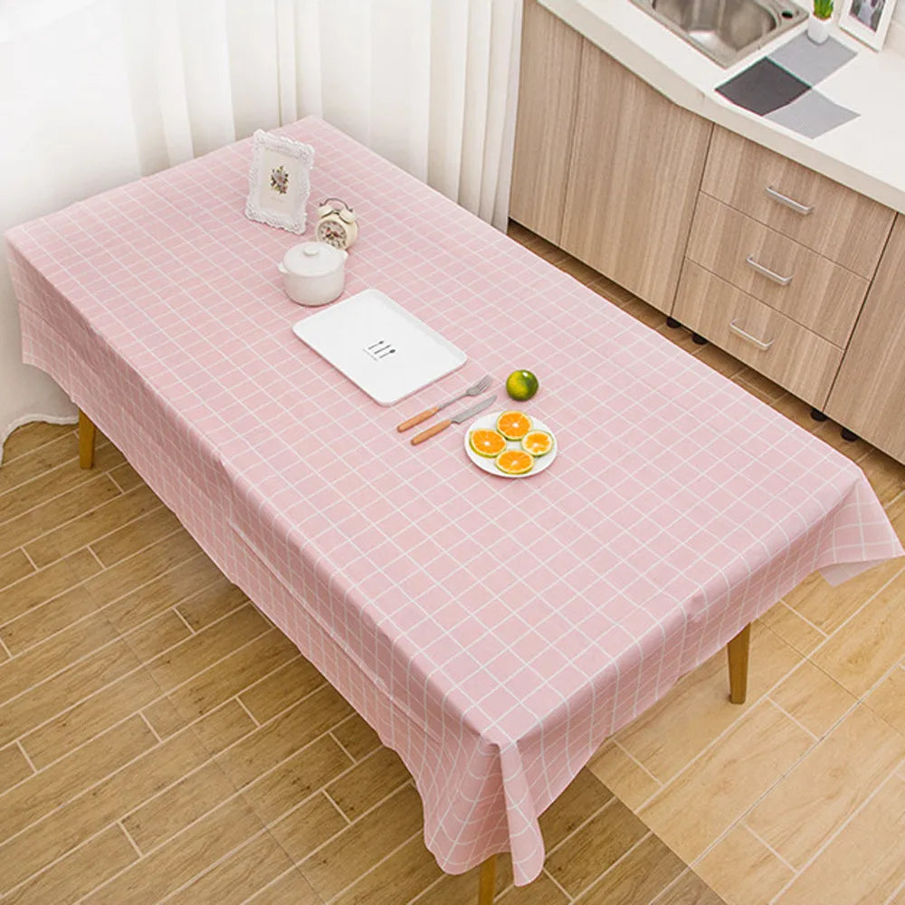 Rectangle Wipe Clean Party Tablecloth Cover