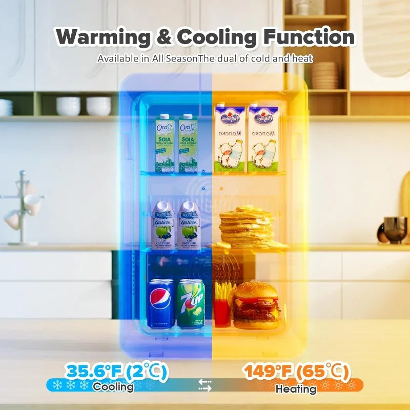 22L/30Cans Mini Fridge for Bedroom