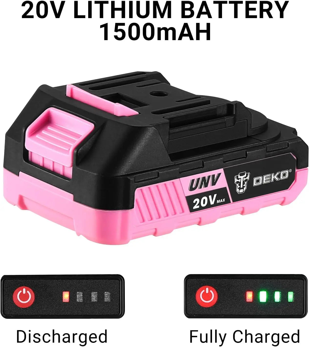 Power Drill Pink Cordless Drill 20V Electric Power Drill Set