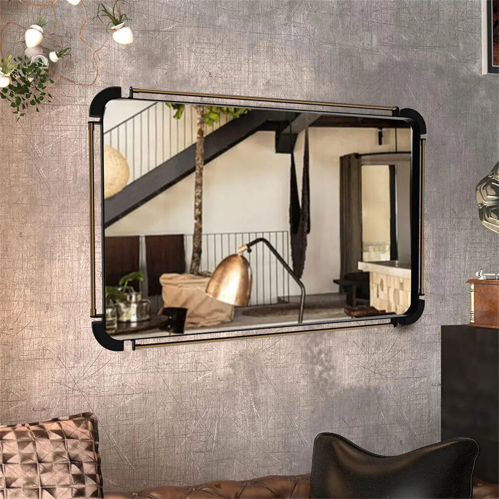 90CM Farmhouse Vintage Wall Mounted Mirror