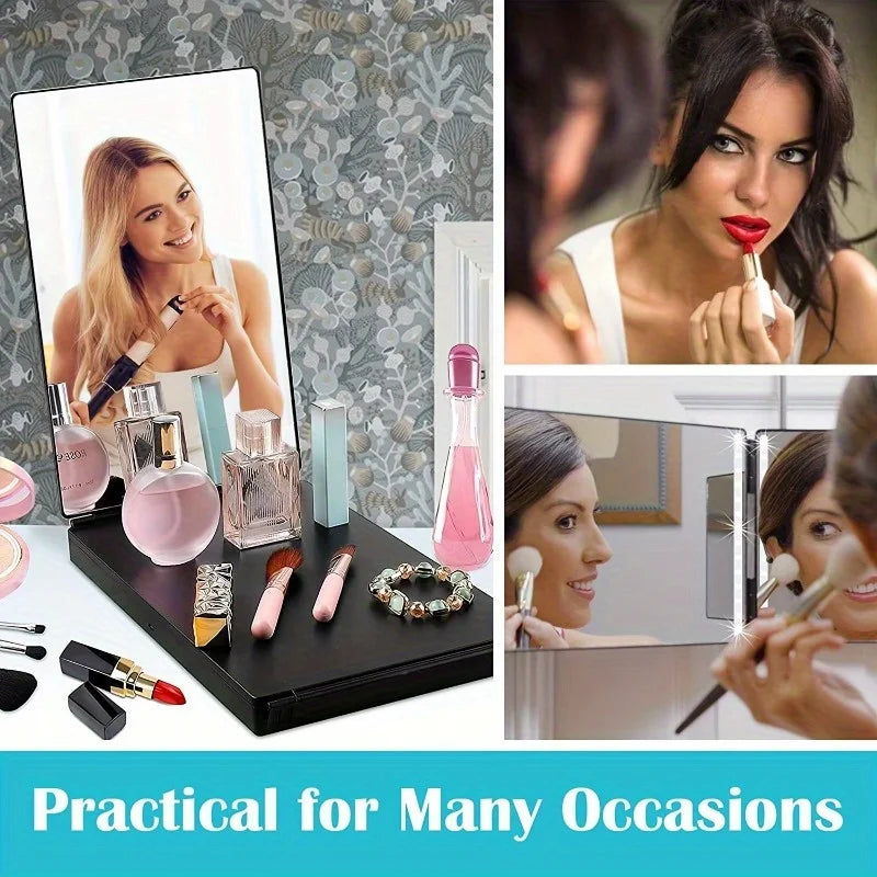 1pc Three-Fold Mirror