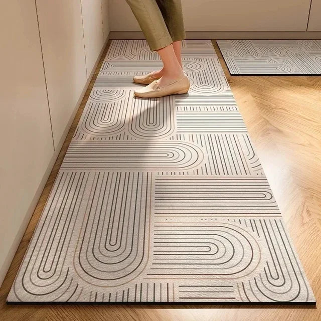 1 pc Japanese style soft kitchen diatomite mud floor mat