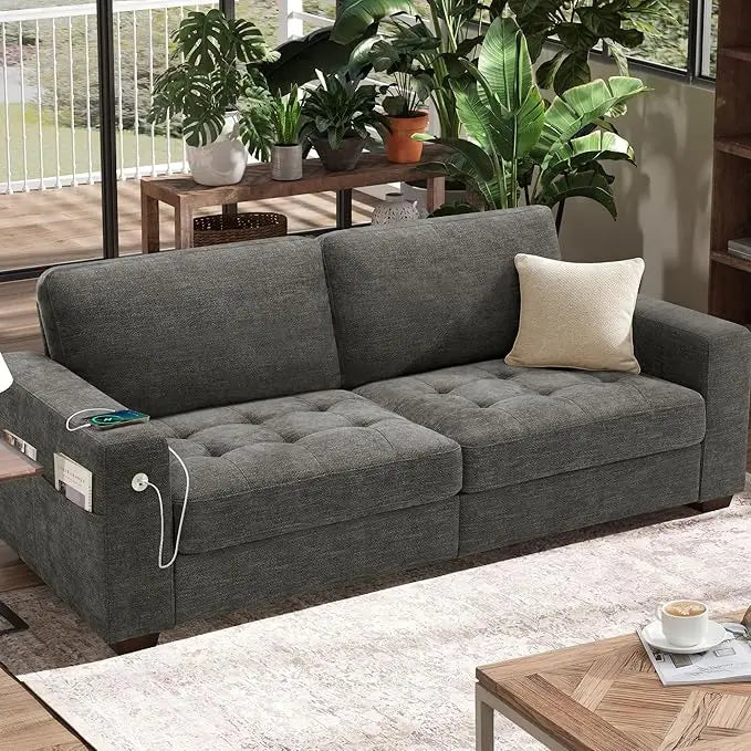 89" Sofa with Medium Firm Seat Cushion and Removable Cover