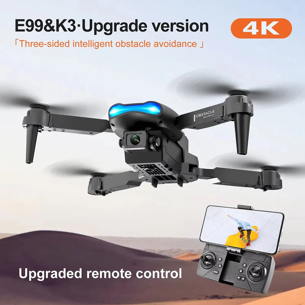 HD Dual Camera E99 Pro RC Mini Drone 4K With Wi-Fi 1080P 720P