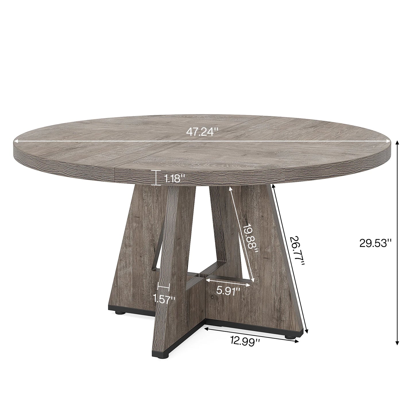 47 Inch Round Dining Table
