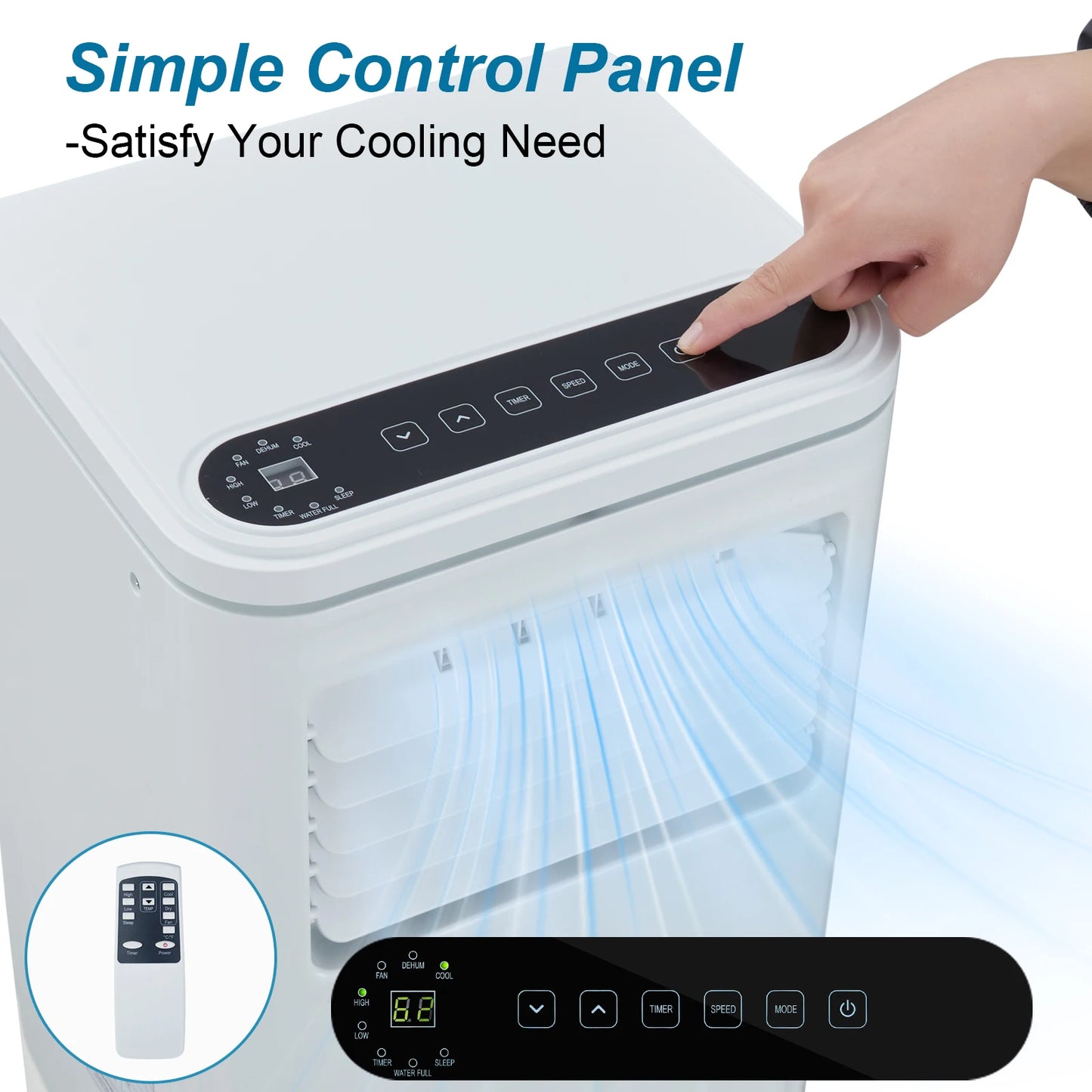 10000 BTU Portable Air Conditioners 3 in 1 Portable AC Unit
