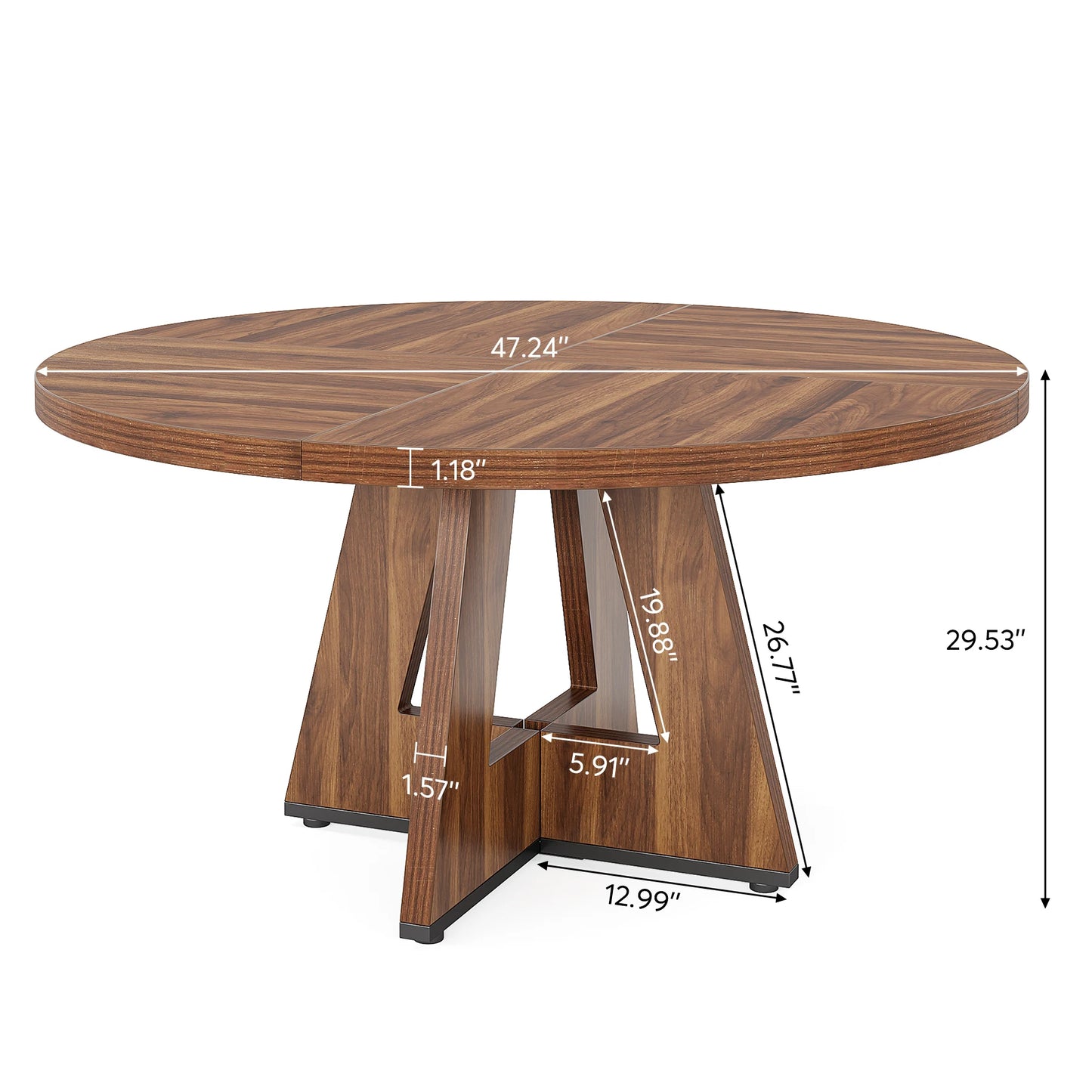 47 Inch Round Dining Table