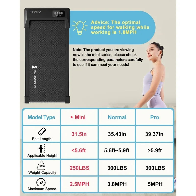 3 in 1 Portable Treadmill with Remote Control LED Display