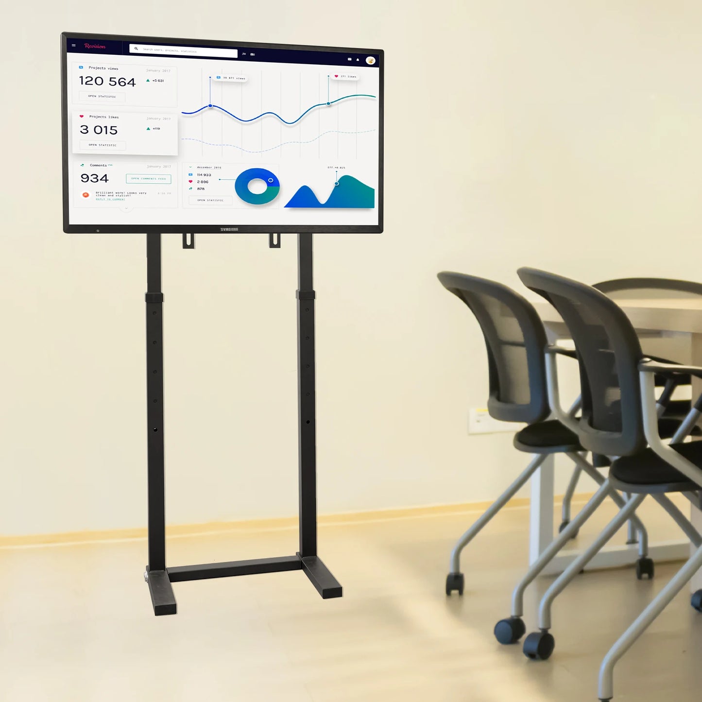 TV Height Adjustable Stand