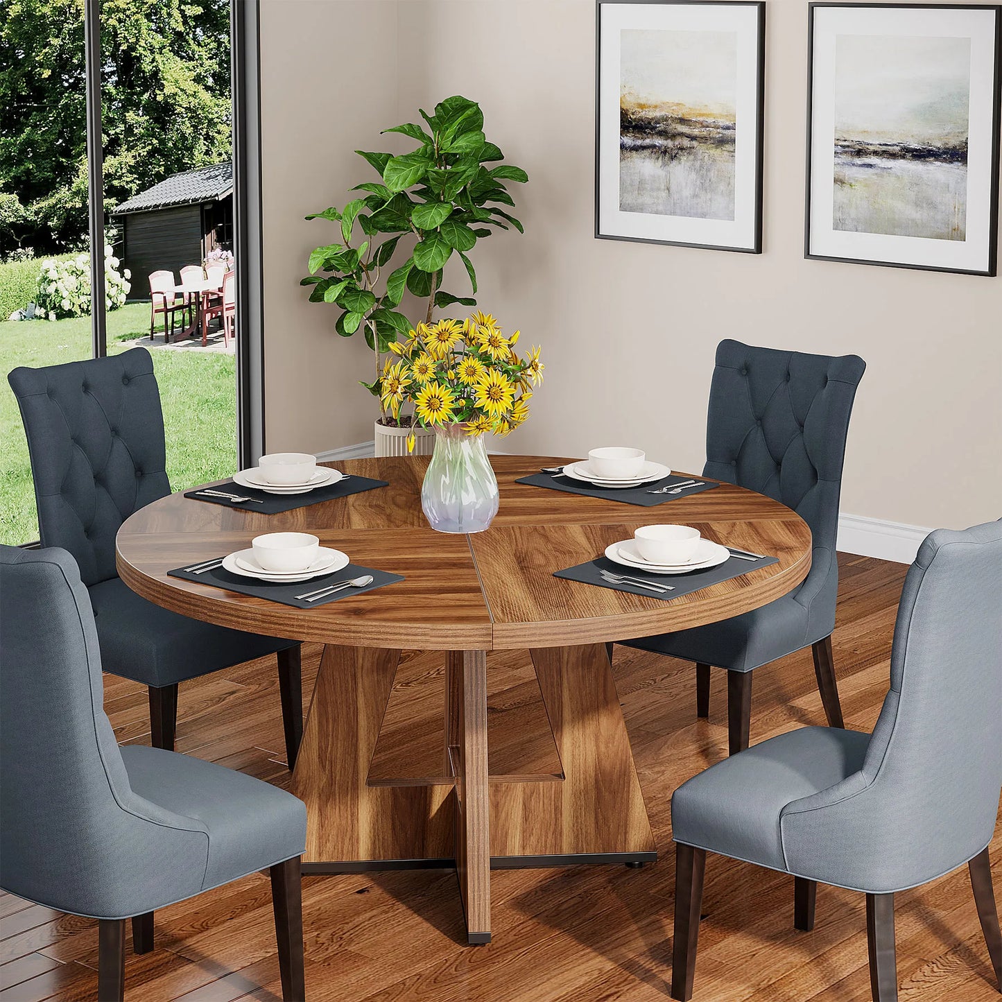 47 Inch Round Dining Table