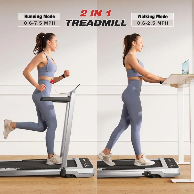 2.5HP Home Folding Treadmills with Incline and Gesture Sensing Control