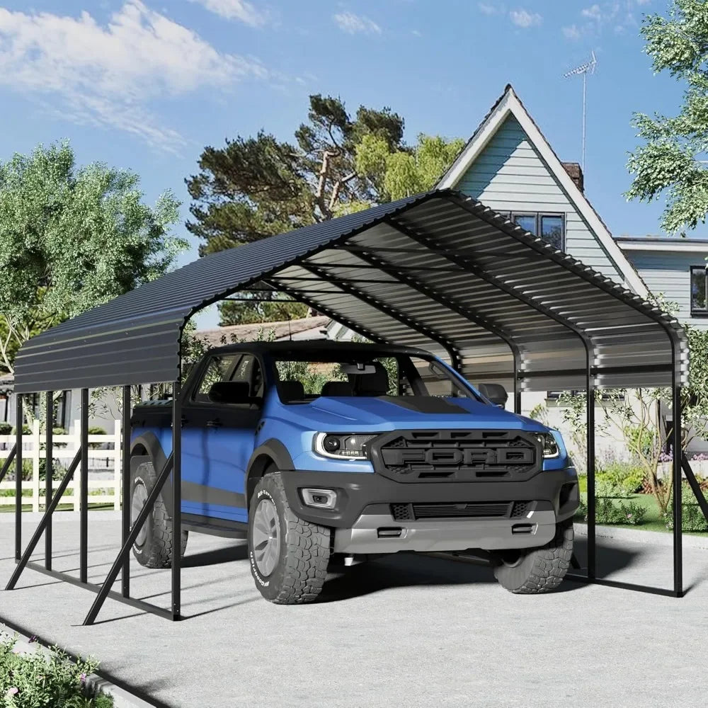 12x20 Heavy Duty, Metal Carport with Reinforced Frame