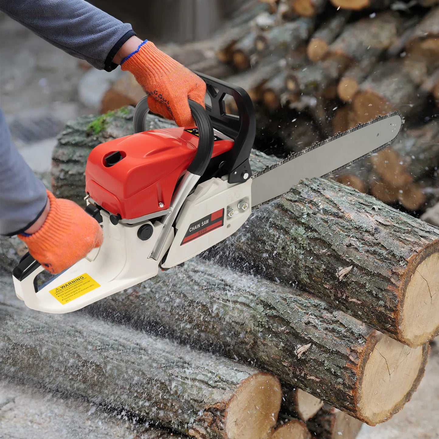 20 Inches 52cc Gas-Powered Cordless Chainsaw