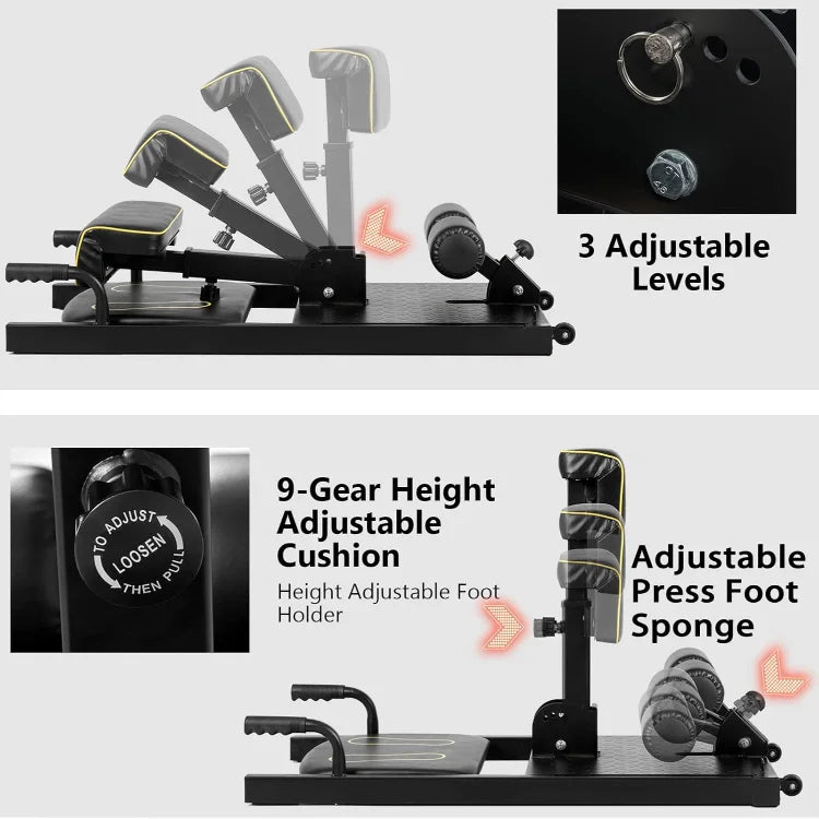 8 in 1, Multifunctional Squat Machine for Leg Strength Training, Sit-Up, Push-Ups