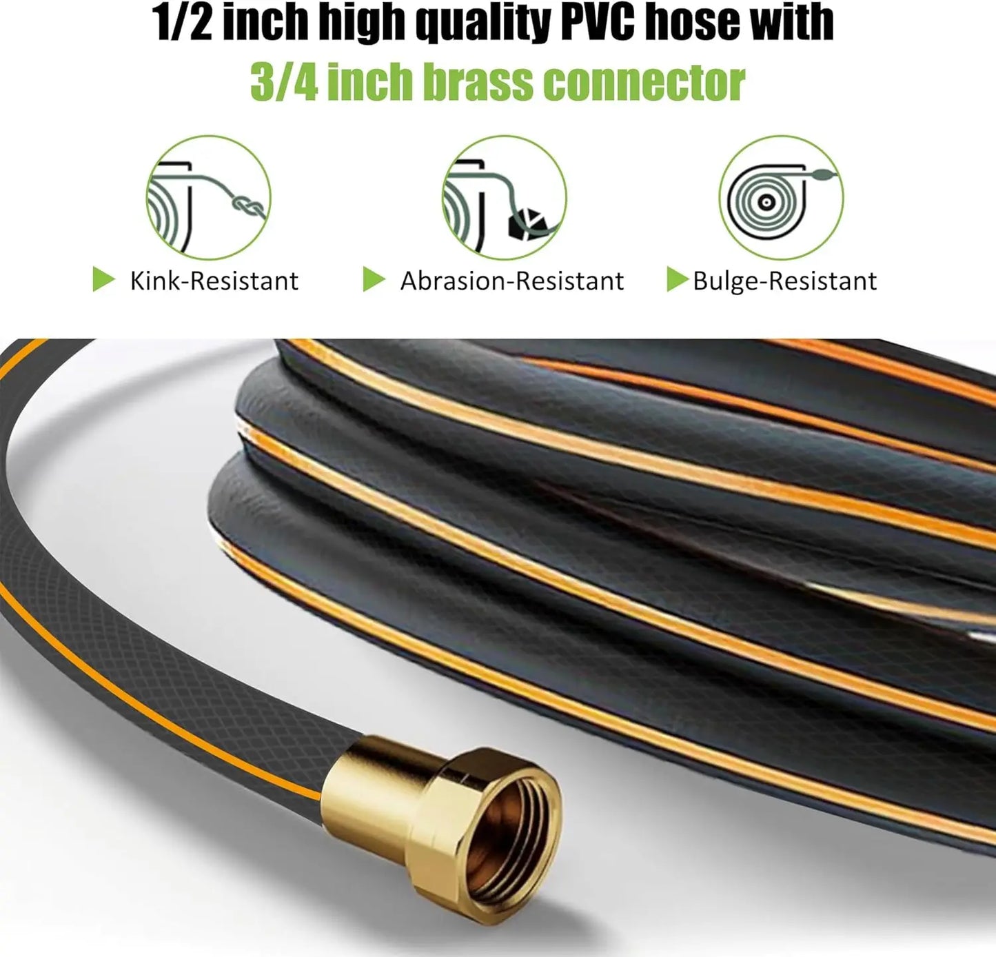 100 ft x 1/2-inch Garden Hose with Auto Return System