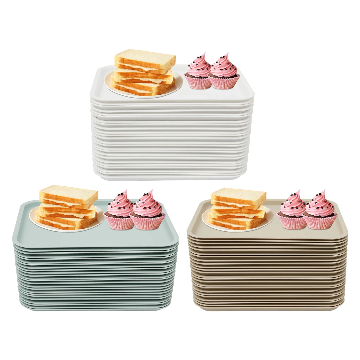 24 Pcs Fast-Food Trays