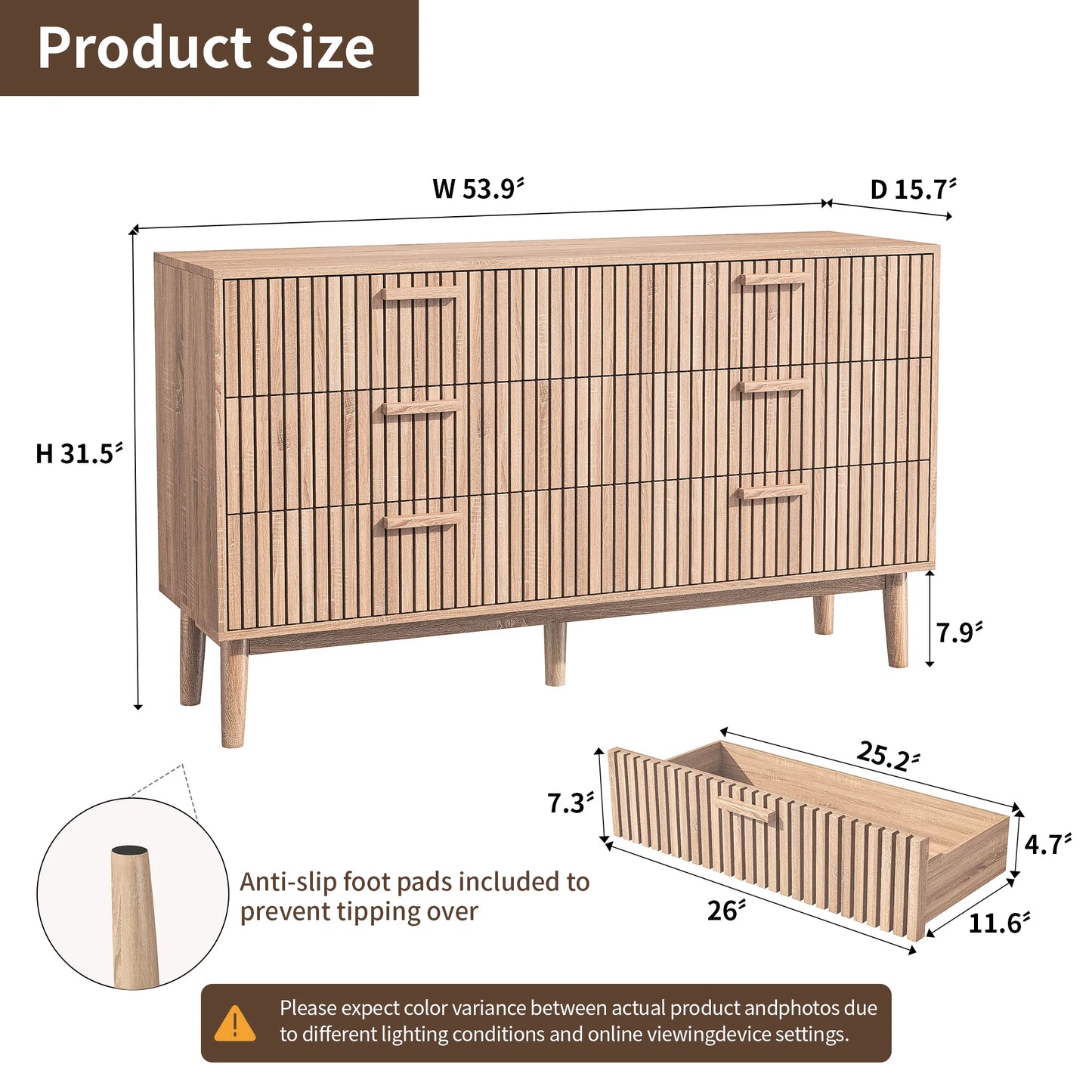 Modern Closet Dressers Chest of Drawers, With 5 Or 6 Drawers