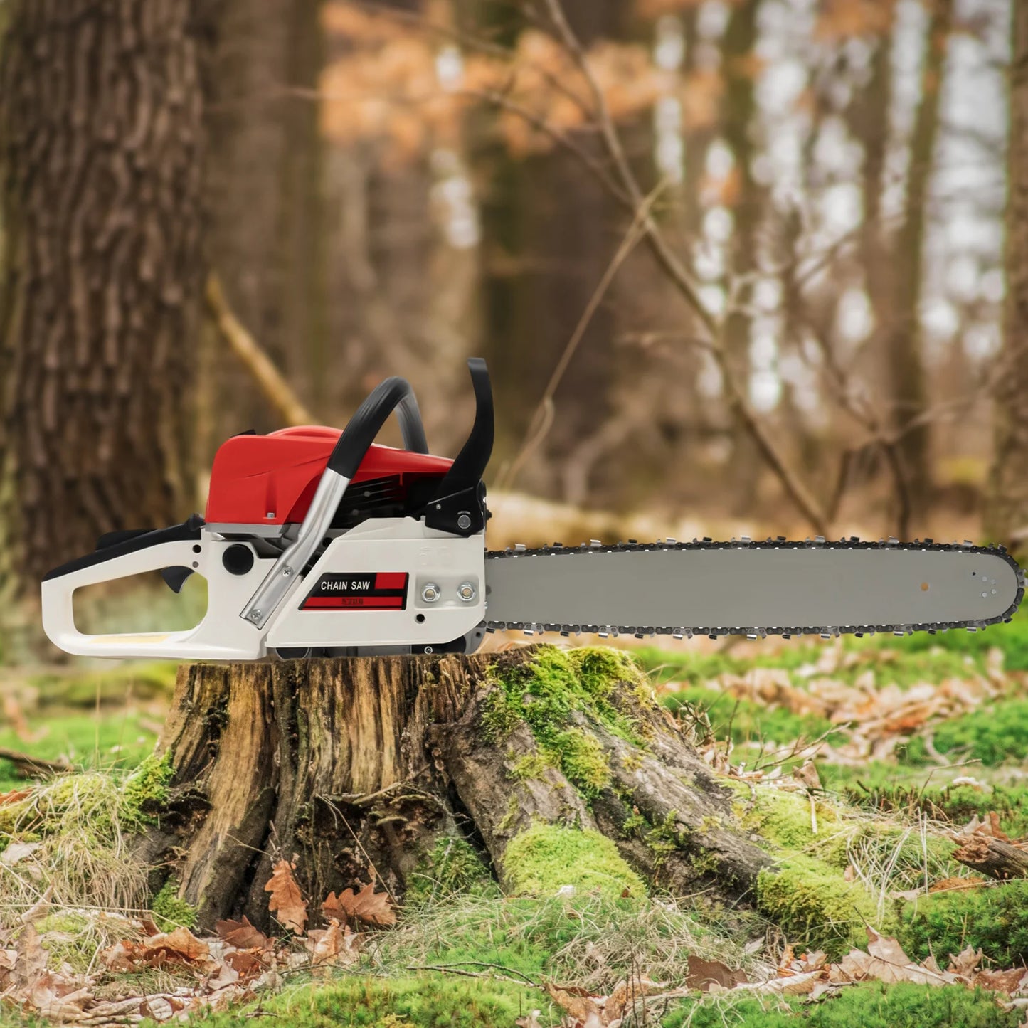 20 Inches 52cc Gas-Powered Cordless Chainsaw