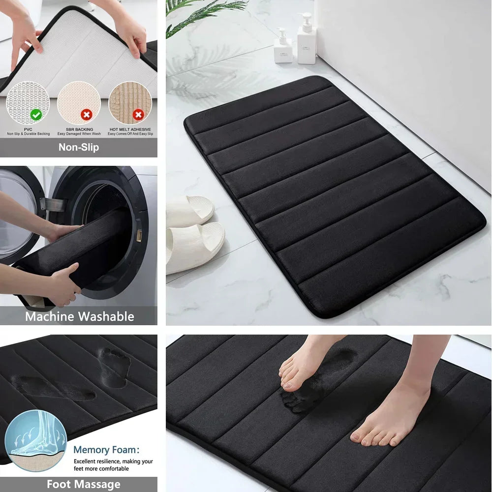 3-pc- Super Water Absorption Non-Slip Floor Rug