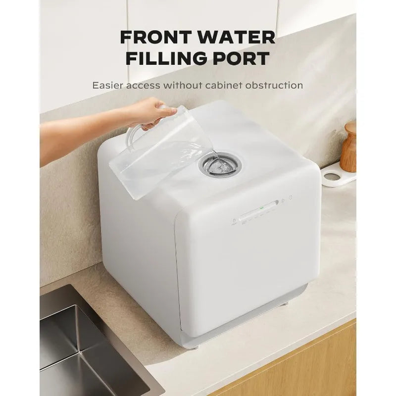 Portable Mini Dishwasher with 5L Water Tank