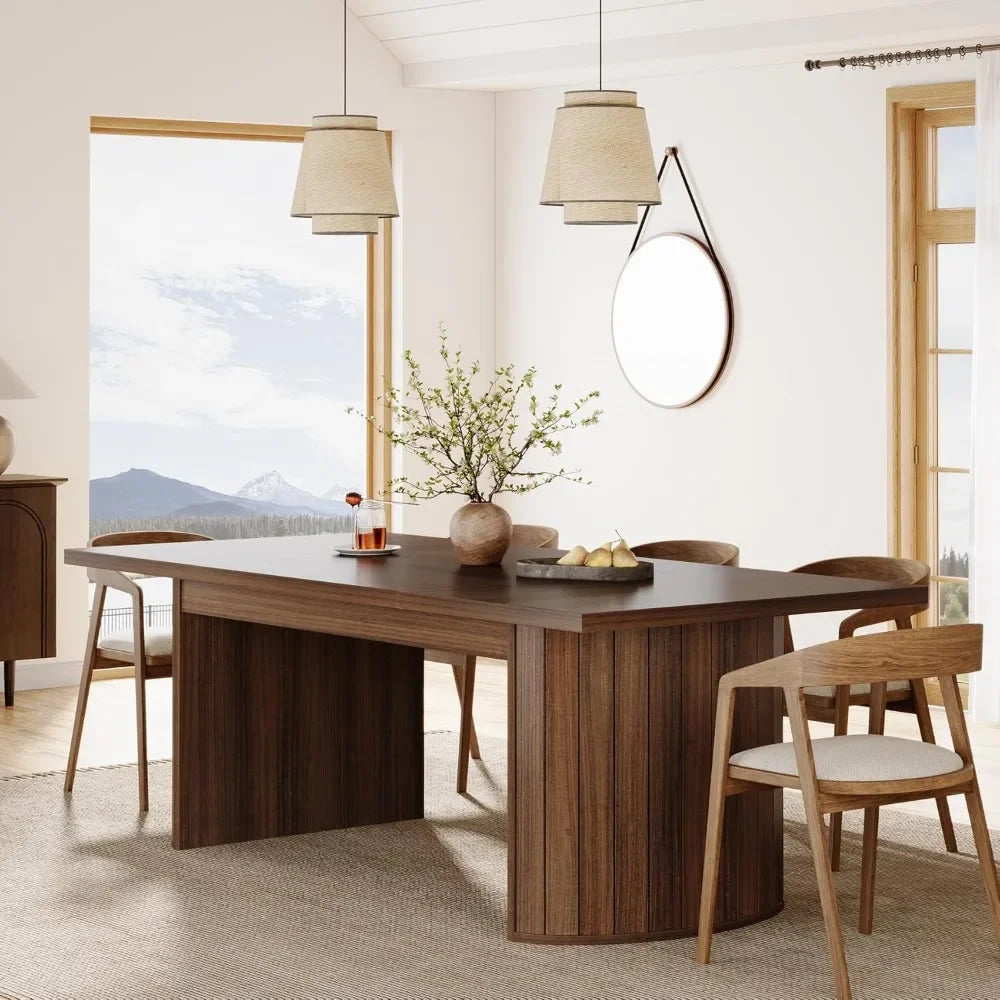 78.7" Extra Long Dining Table for 6-8 People