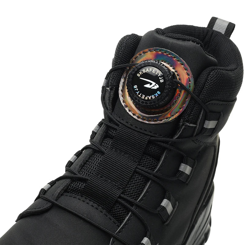 High Top Steel Toe Boots Slip Resistant Anti-Puncture