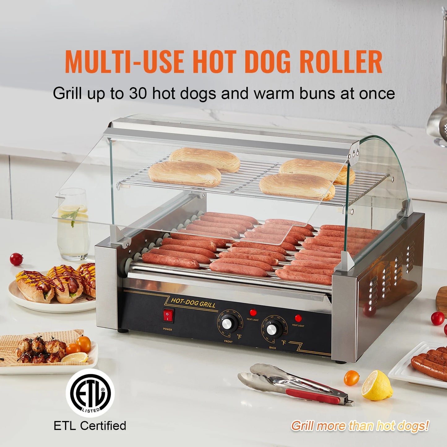 5/7/11 Rods Commercial Hot Dog Roller Machine
