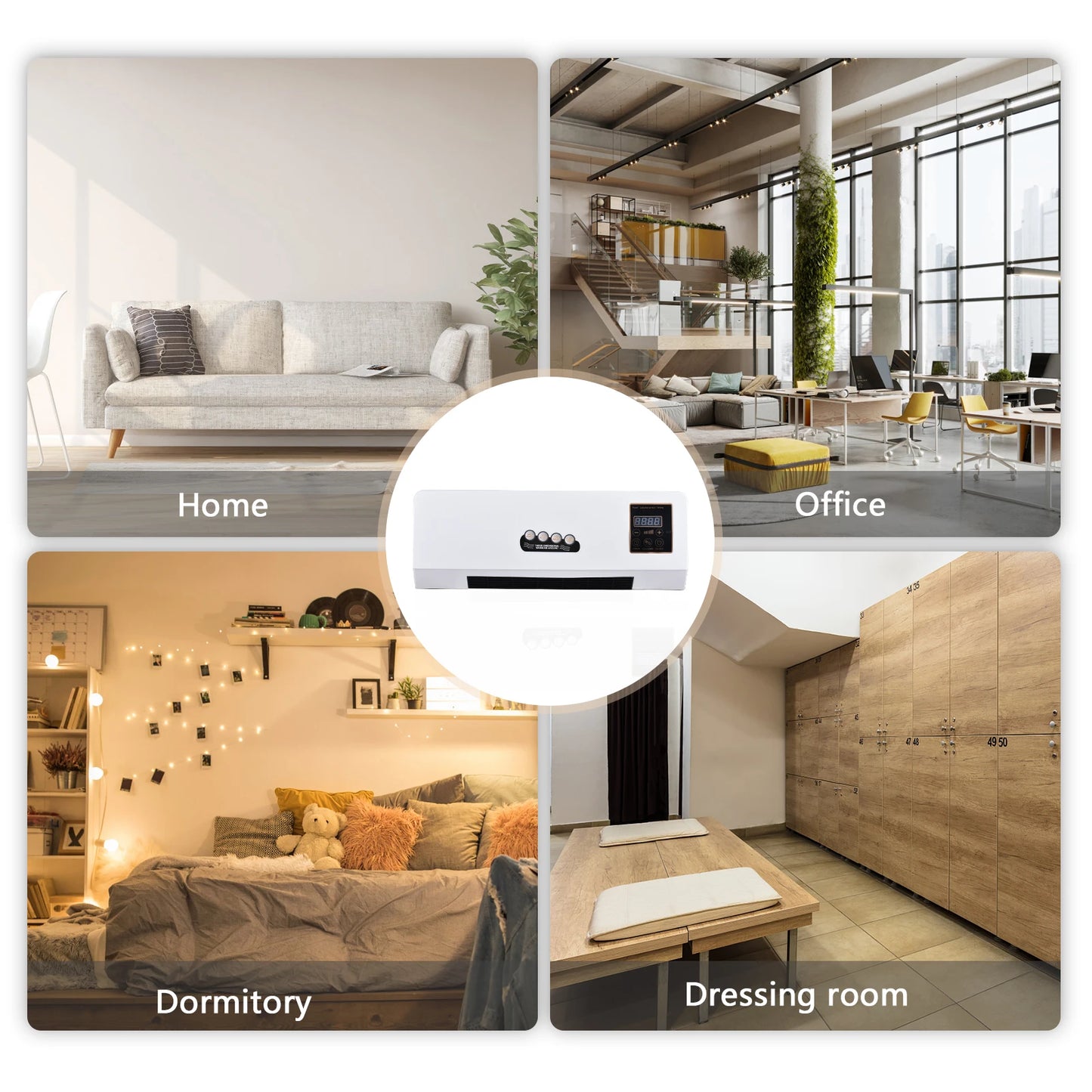 2-in-1 Air Conditioner Heater and Fan Combo
