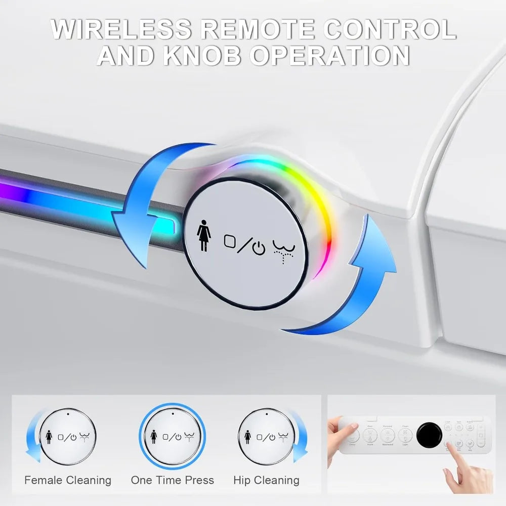Smart Toilet with Bidet Built in with Foot Sensor Operation
