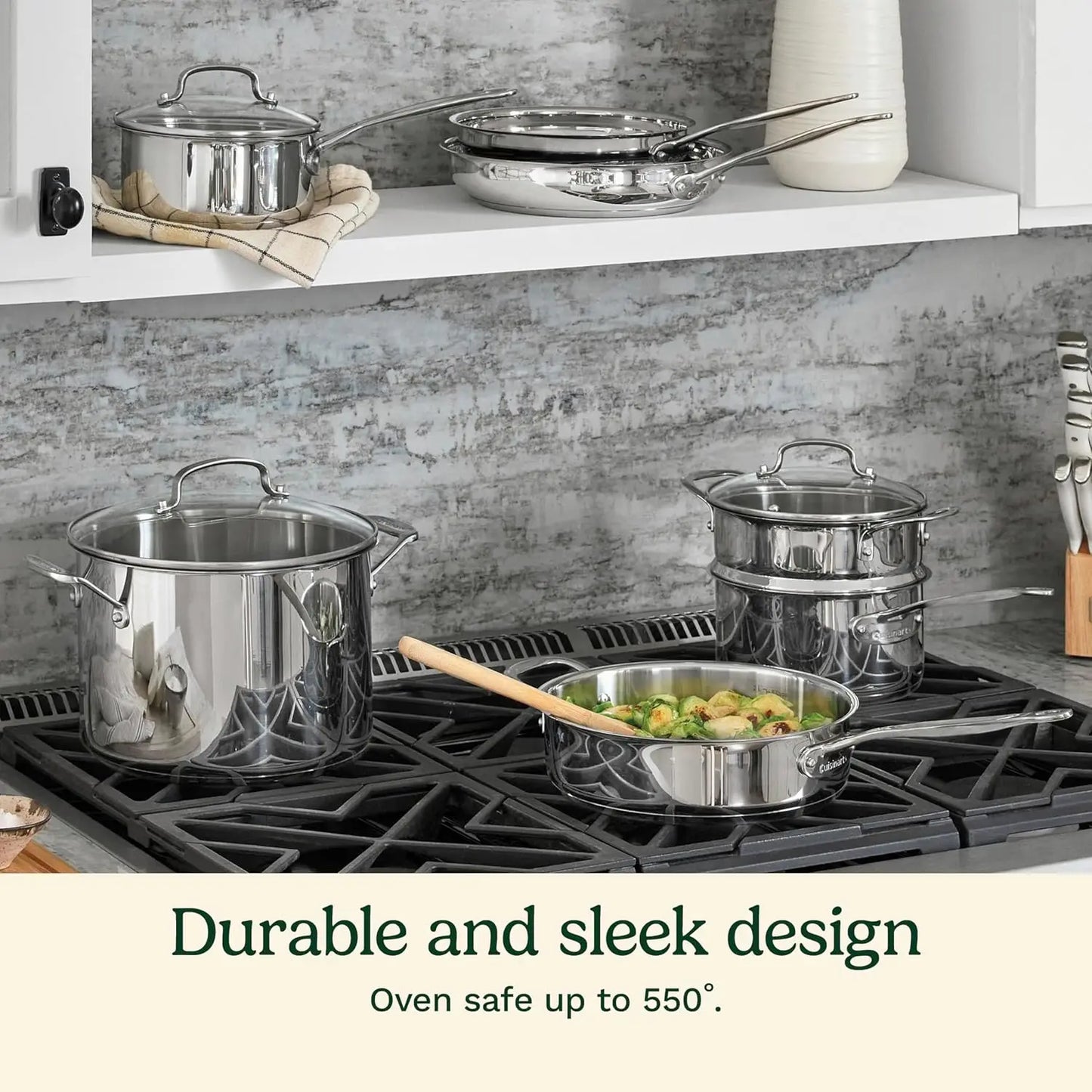 11-Piece Stainless Steel Cookware Set