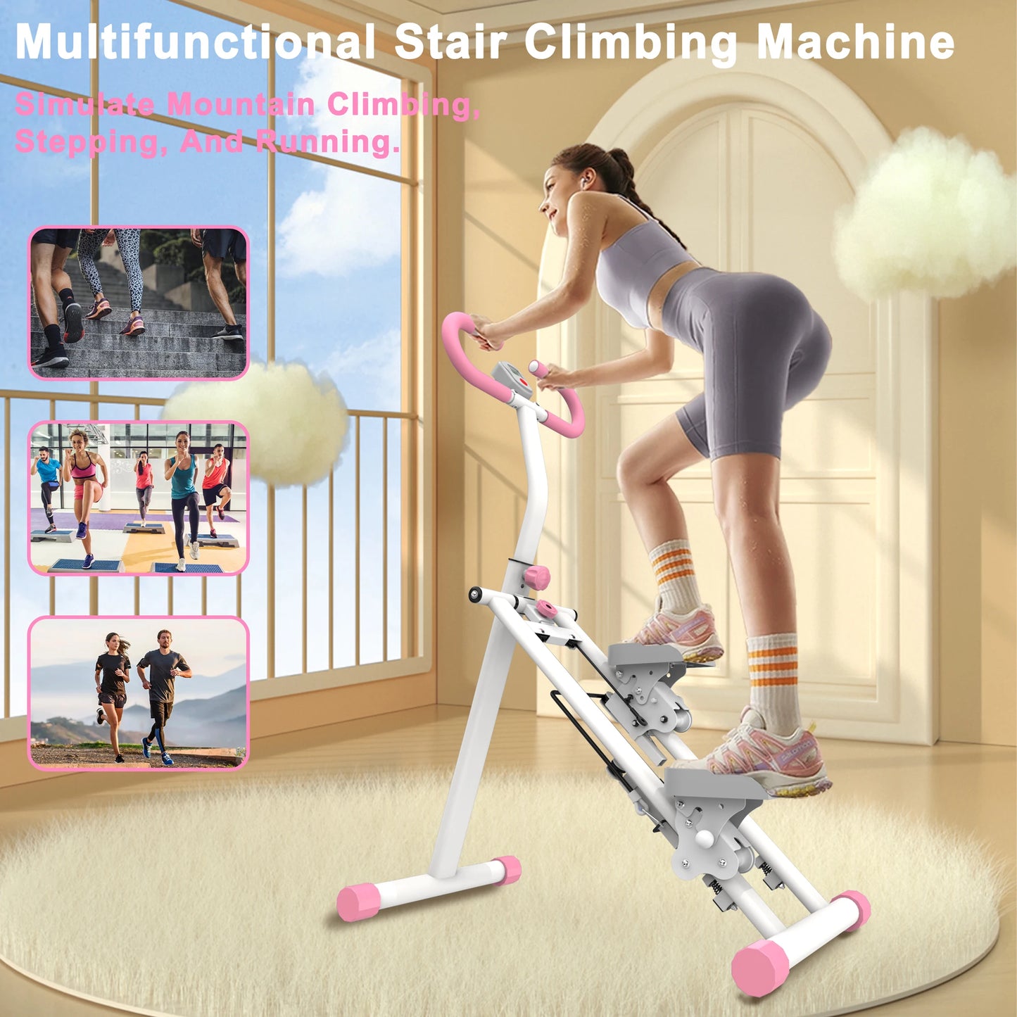 Upgrade Vertical Climber Workout Machine for Full-Body Exercise Climber Fi