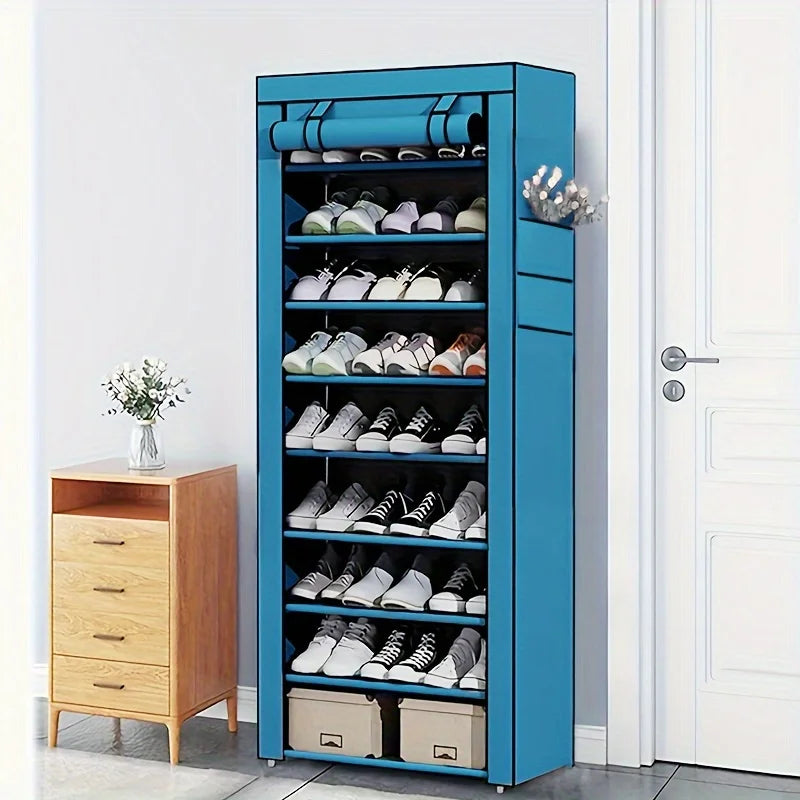 10-Layer Sturdy Shoe Rack - Holds 18-22 Pairs