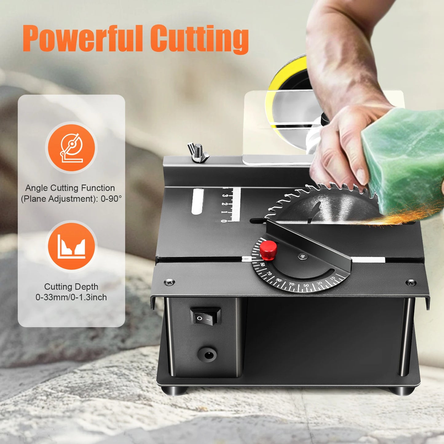 200W Cutting Tool Machine Mini Table Saw Multi-Functional Cutting Bench