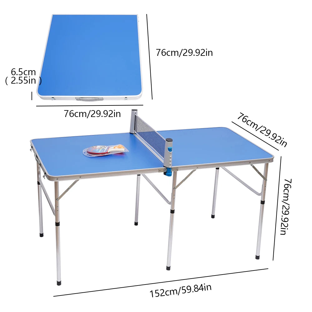 Portable Indoor/Outdoor Ping Pong Game Kit with 2 Paddles & 3 Balls