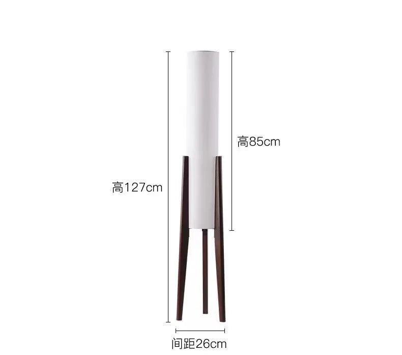 Zen Floor Lamp Japanese style light fabric shade lamp