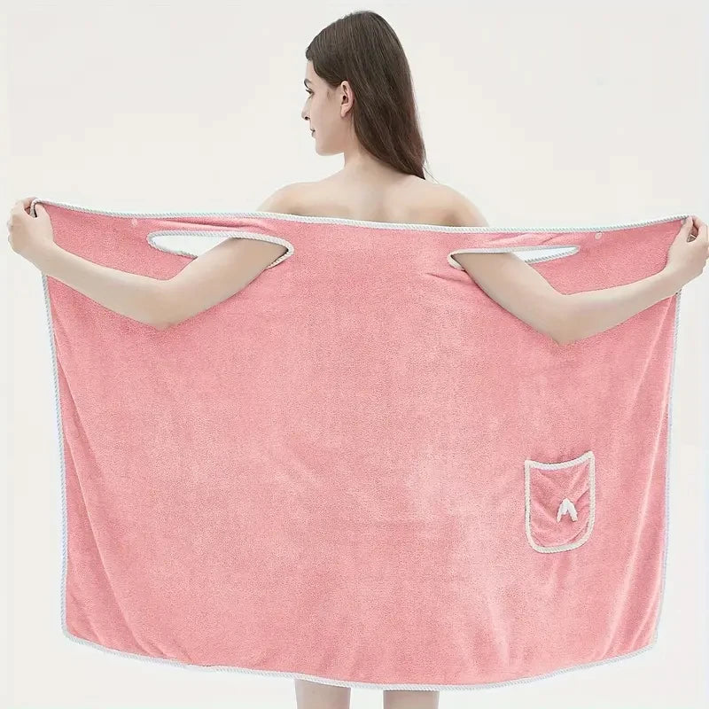 Wearable Bath Towel Skirt for Adults.