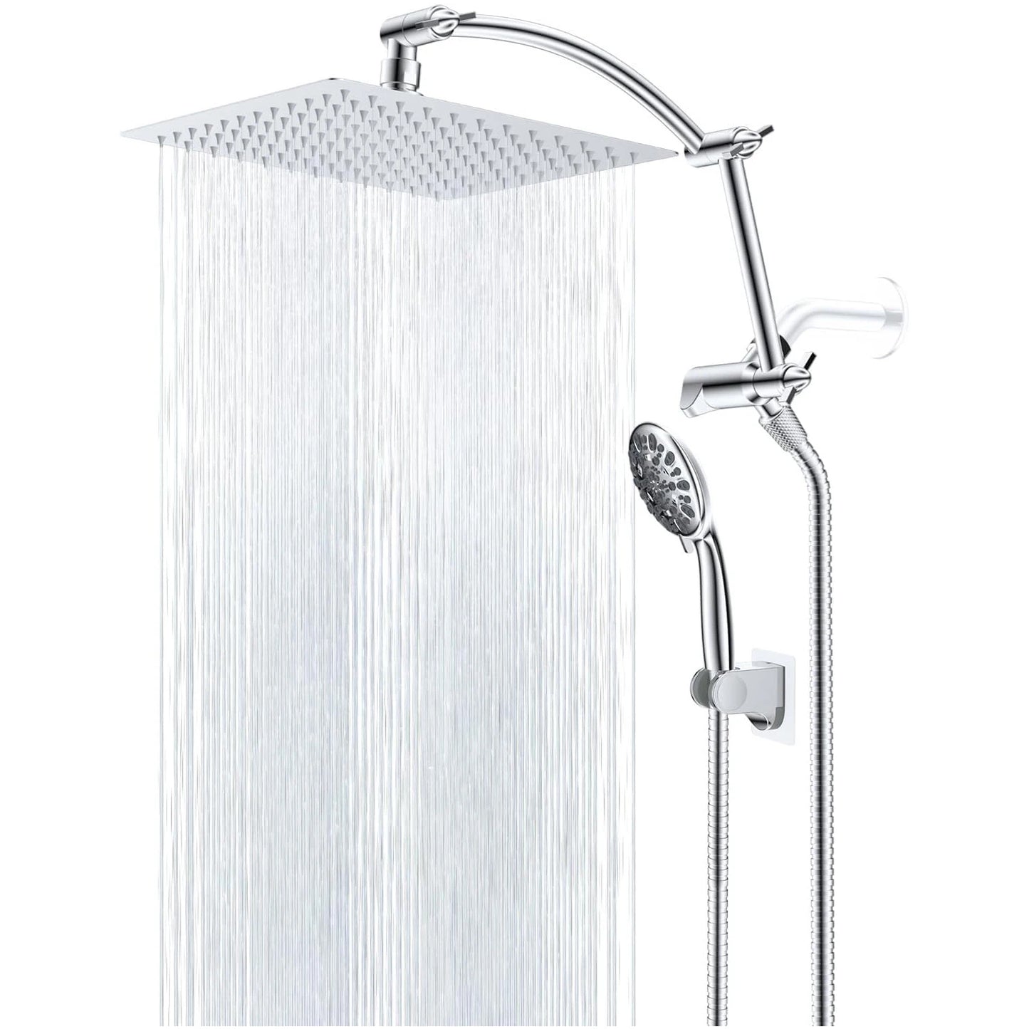 10'' High Pressure Rain Shower Head/Handheld Showerhead Combo.