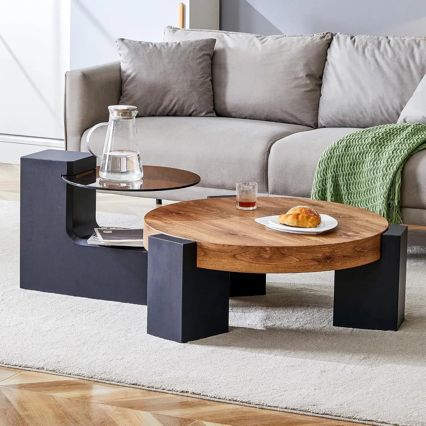 2 in 1 Detachable Small Center Table Set